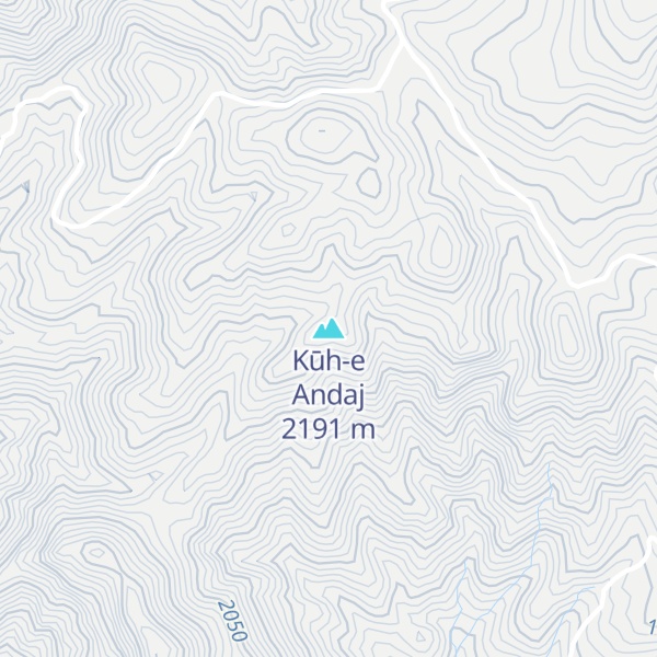 Map of Kūh-e Andaj