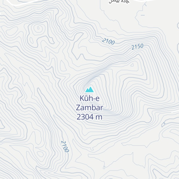 Map of Kūh-e Zambar