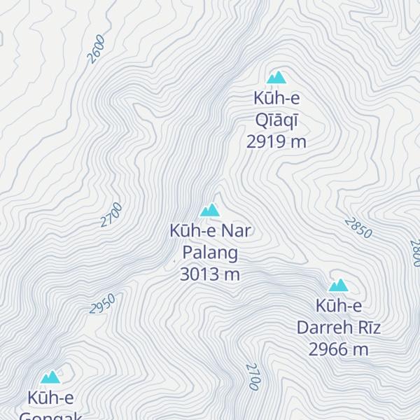 Map of Kūh-e Nar Palang