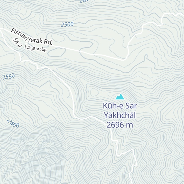 Map of Kūh-e Ākhowrkān