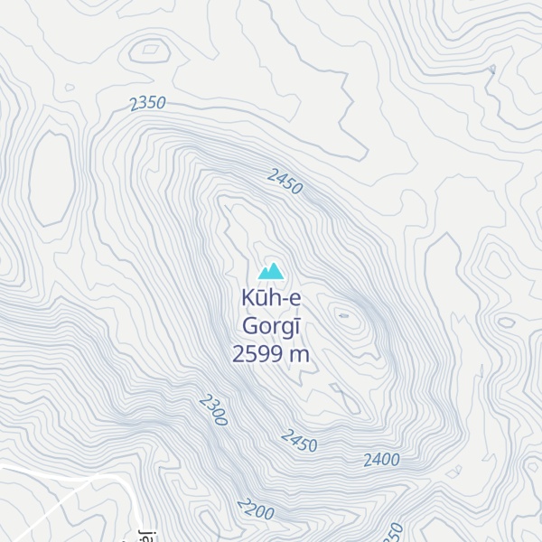 Map of Kūh-e Gorgī