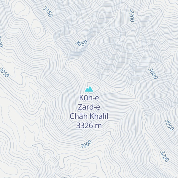 Map of Kūh-e Zard-e Chāh Khalīl