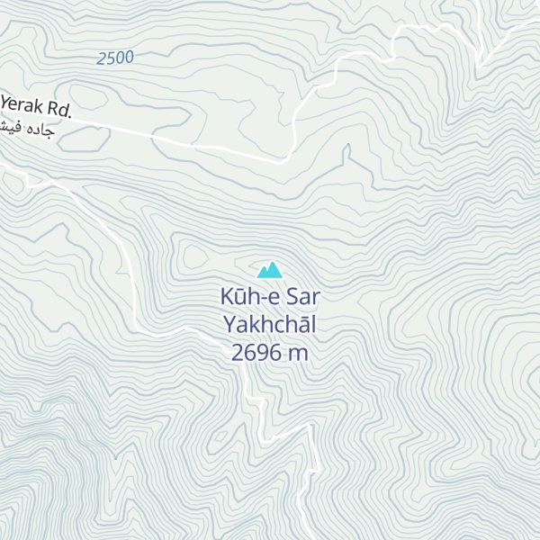 Map of Kūh-e Sar Yakhchāl