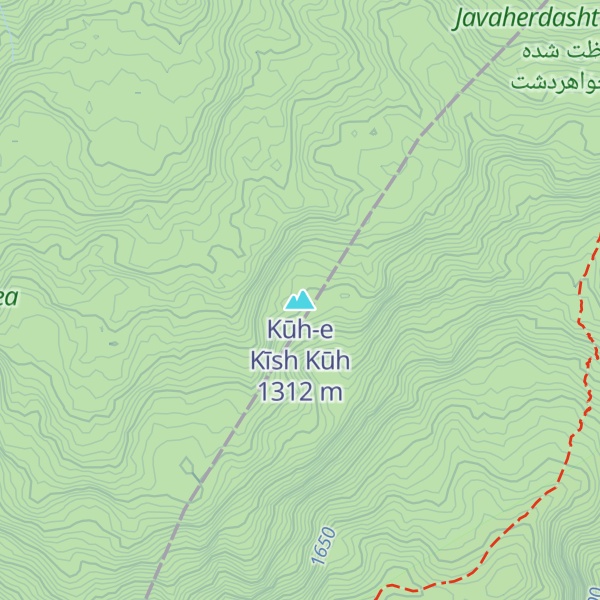 Map of Kūh-e Kīsh Kūh
