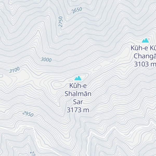 Map of Kūh-e Shalmān Sar