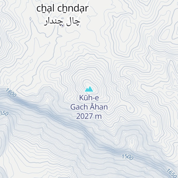 Map of Kūh-e Gach Āhan