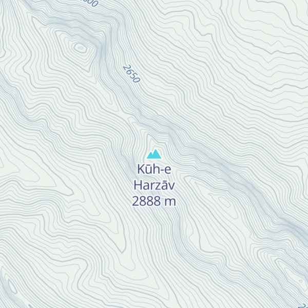 Map of Kūh-e Harzāv