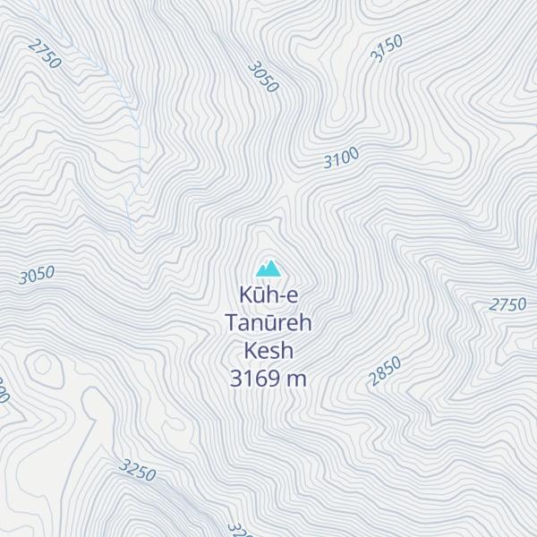 Map of Kūh-e Tanūreh Kesh
