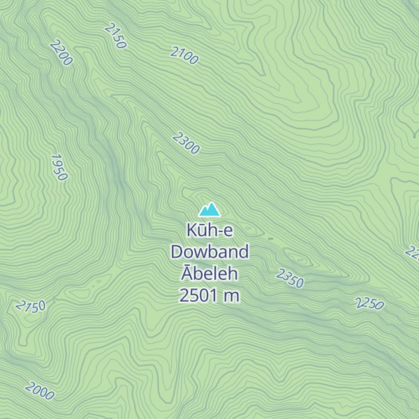 Map of Kūh-e Dowband Ābeleh
