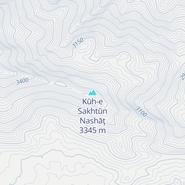Map of Kūh-e Sakhtūn Nashāţ