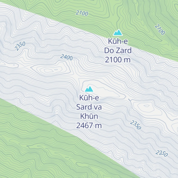 Map of Kūh-e Sard va Khūn