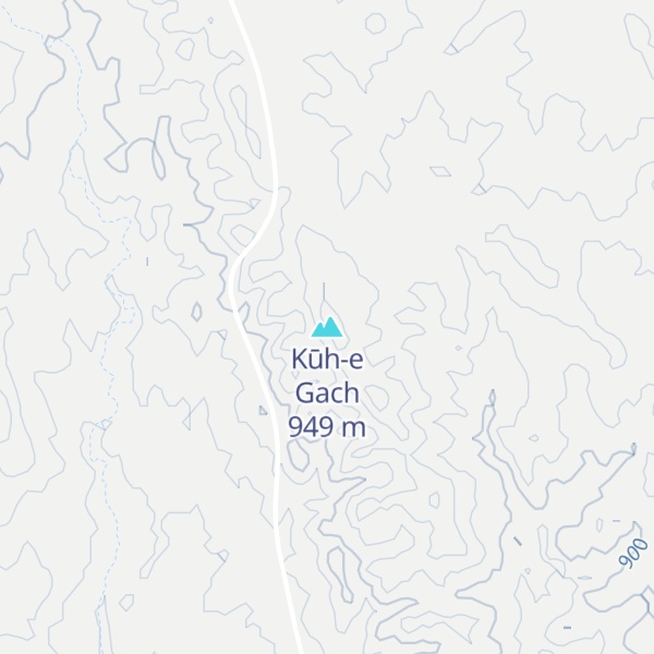 Map of Kūh-e Gach