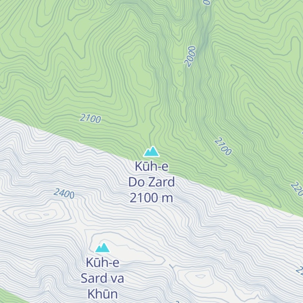 Map of Kūh-e Do Zard