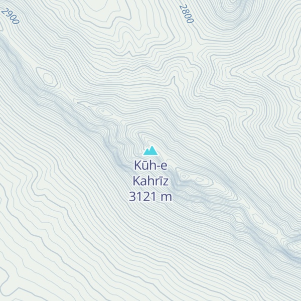Map of Kūh-e Kahrīz