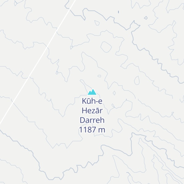 Map of Kūh-e Hezār Darreh