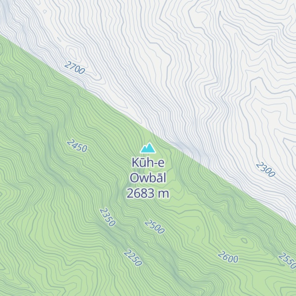 Map of Kūh-e Owbāl
