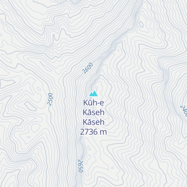 Map of Kūh-e Kāseh Kāseh