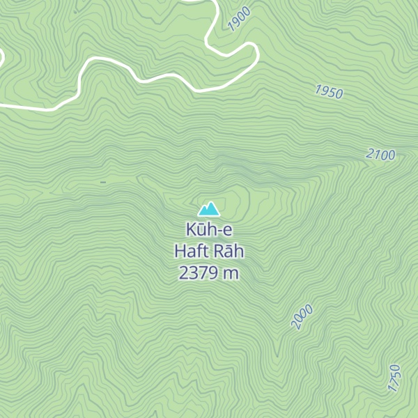 Map of Kūh-e Haft Rāh