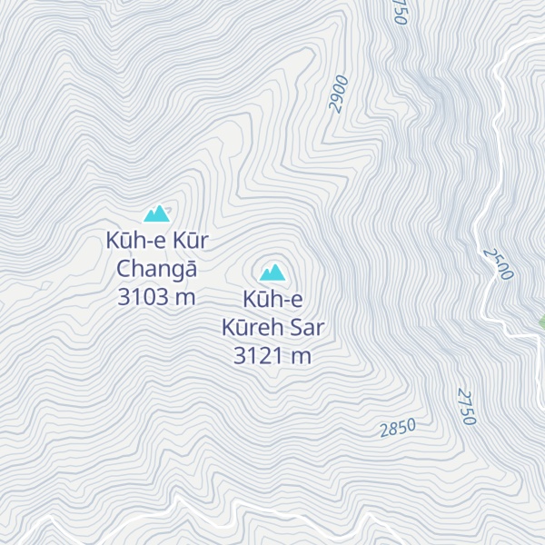 Map of Kūh-e Kūreh Sar