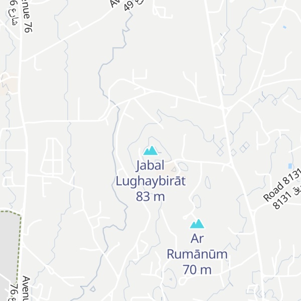 Map of Jabal Lughaybirāt