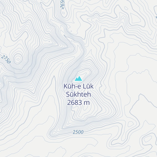 Map of Kūh-e Lūk Sūkhteh