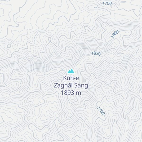 Map of Kūh-e Z̄aghāl Sang