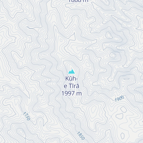 Map of Kūh-e Tīrā