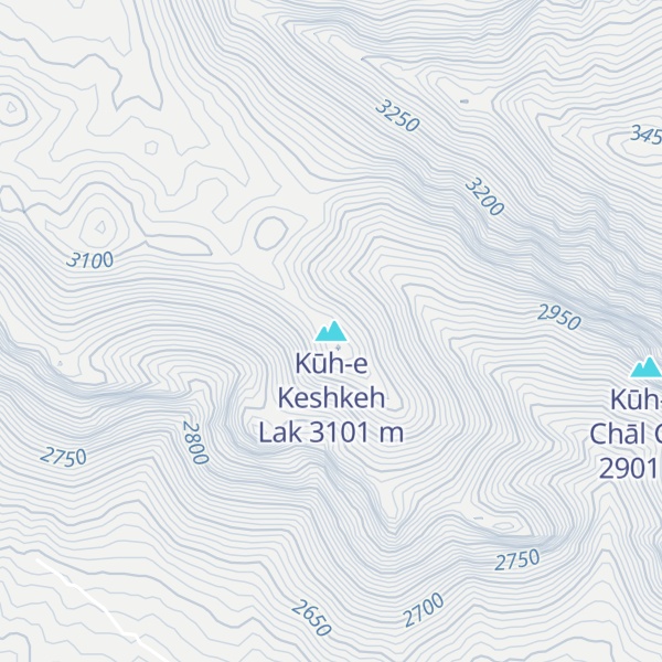 Map of Kūh-e Keshkeh Lak