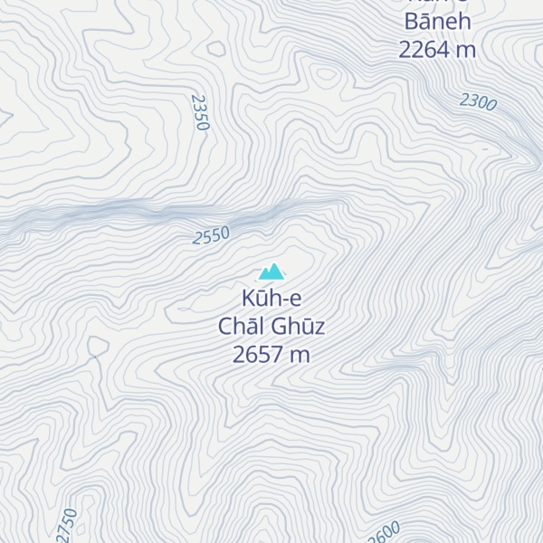 Map of Kūh-e Chāl Ghūz