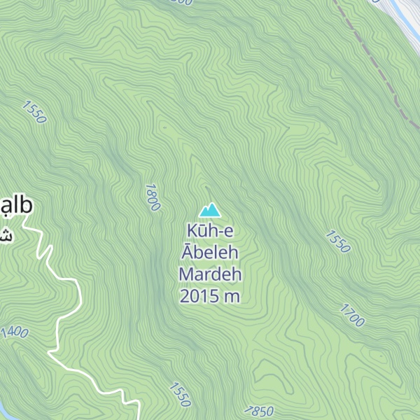 Map of Kūh-e Ābeleh Mardeh