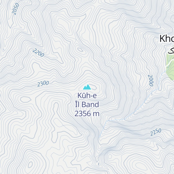 Map of Kūh-e Īl Band