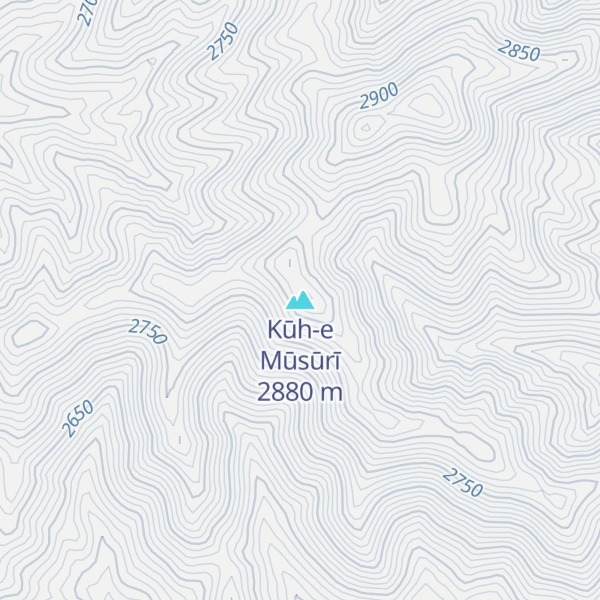 Map of Kūh-e Mūsūrī