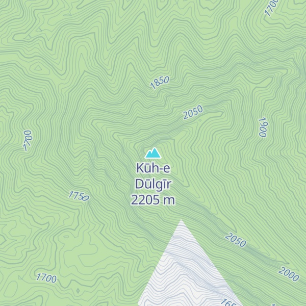 Map of Kūh-e Dūlgīr