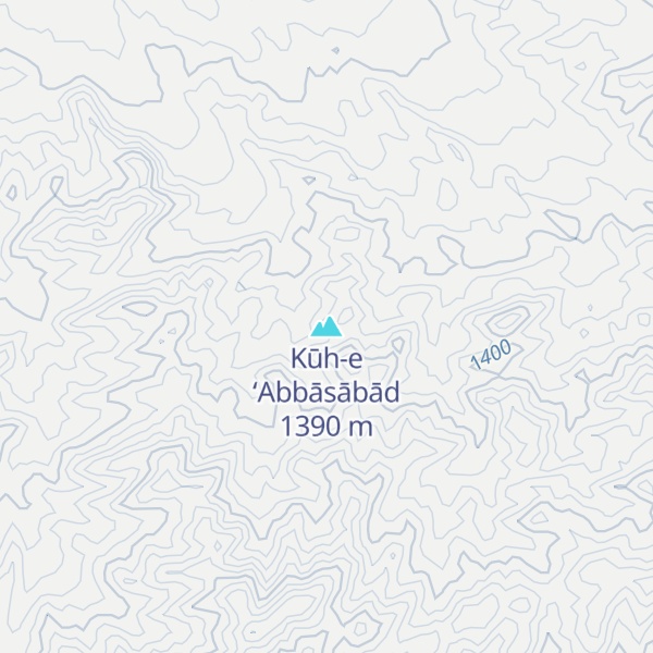 Map of Kūh-e ‘Abbāsābād