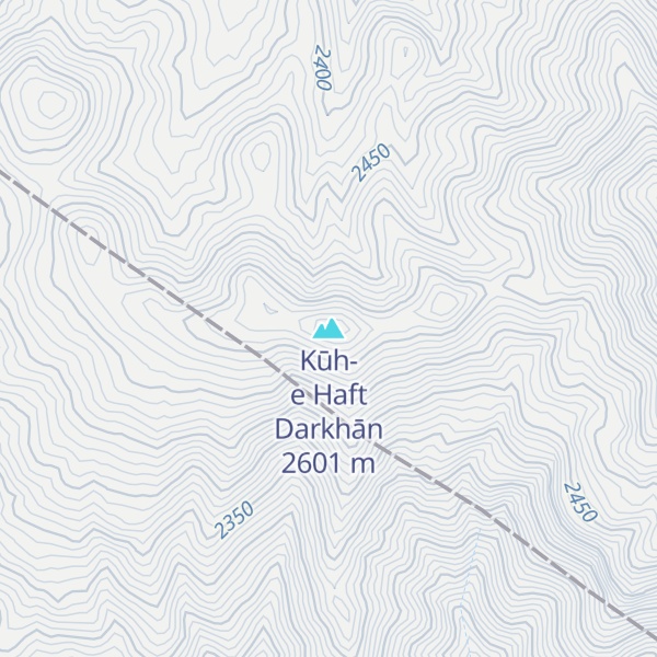 Map of Kūh-e Haft Darkhān