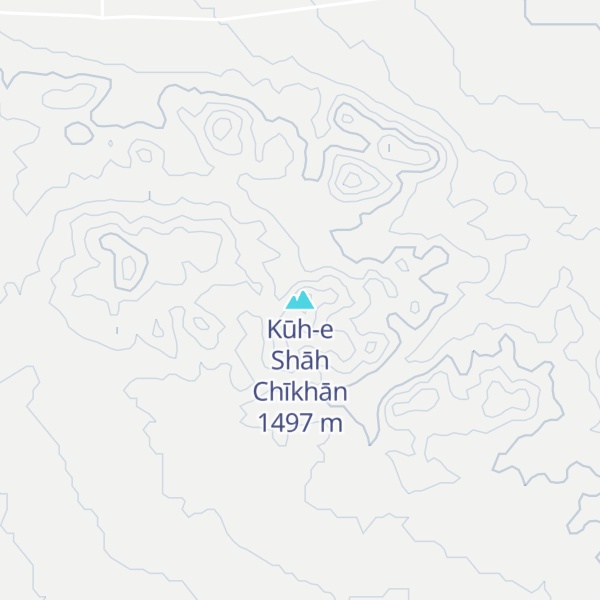 Map of Kūh-e Shāh Chīkhān