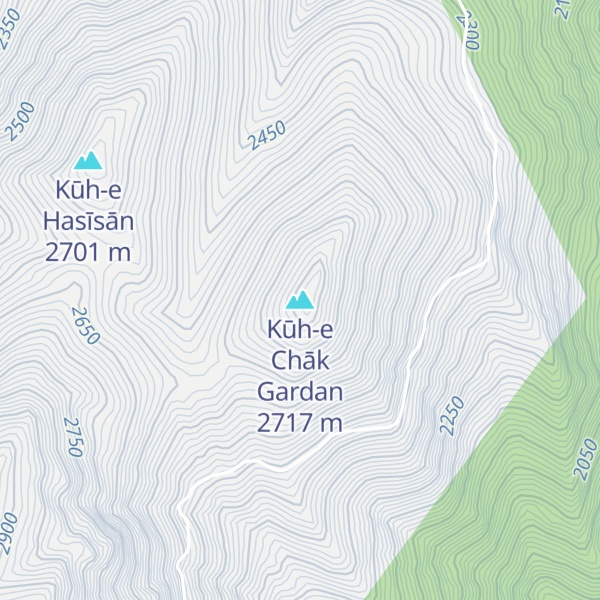 Map of Kūh-e Chāk Gardan