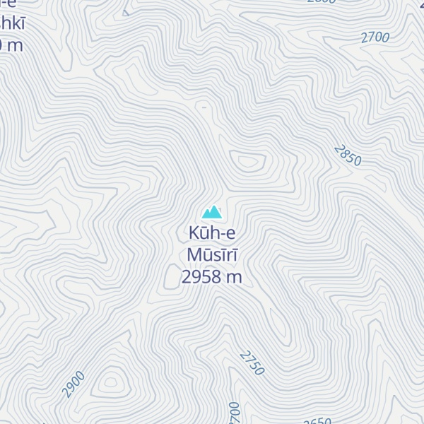Map of Kūh-e Mūsīrī
