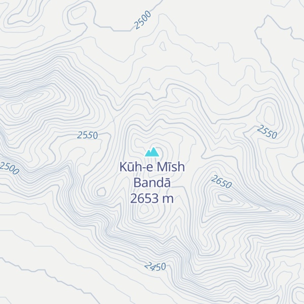 Map of Kūh-e Mīsh Bandā
