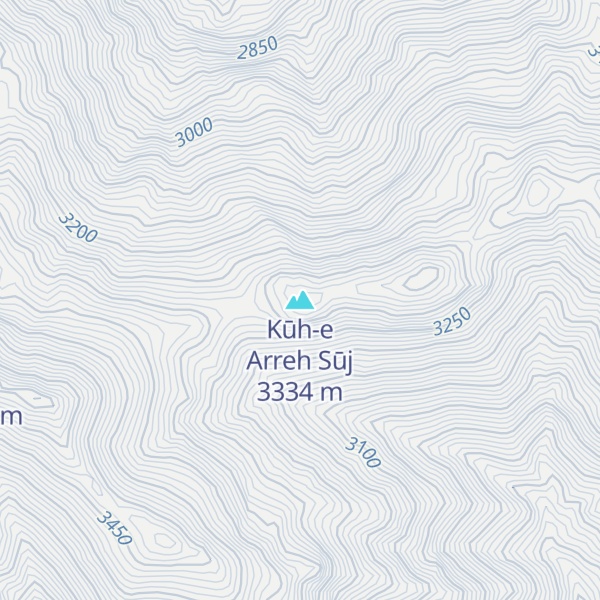 Map of Kūh-e Arreh Sūj