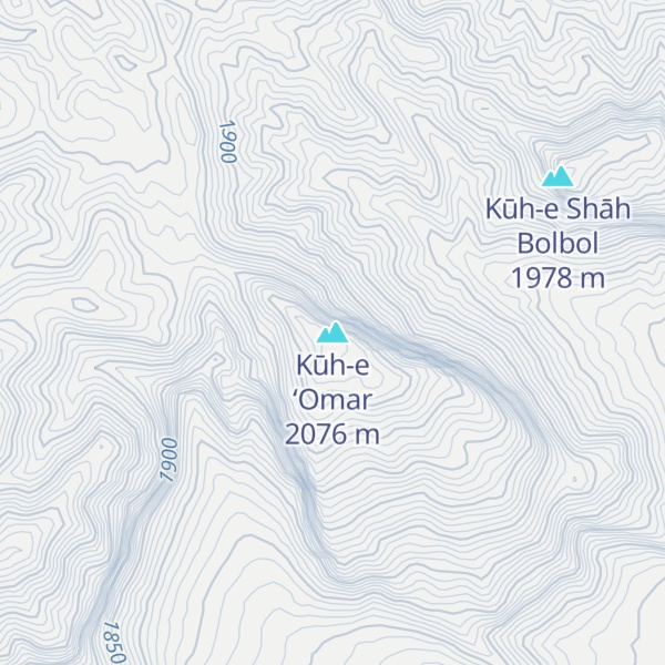 Map of Kūh-e ‘Omar