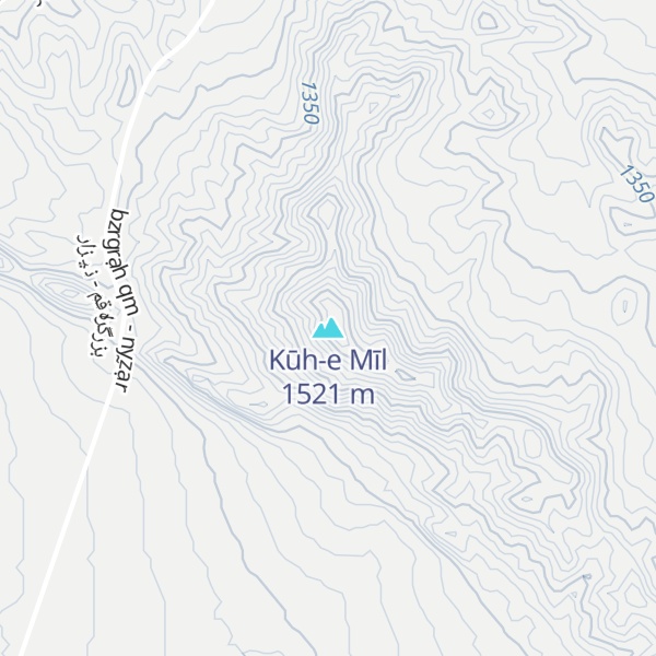 Map of Kūh-e Mīl
