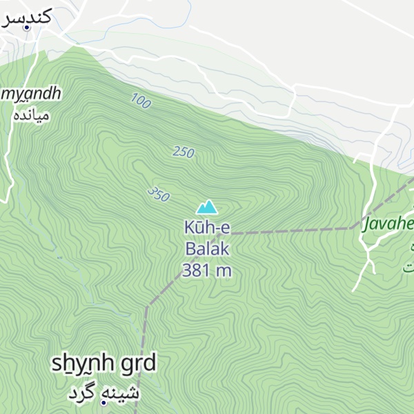 Map of Kūh-e Balak
