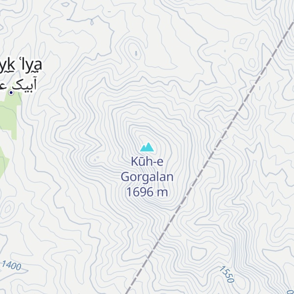 Map of Kūh-e Gorgalan