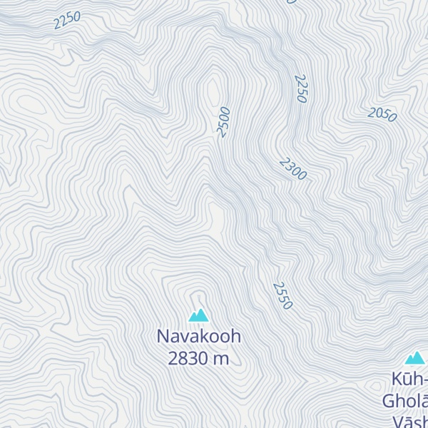 Map of Kūh-e Zardeh Kamar