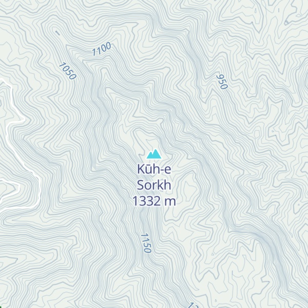Map of Kūh-e Sorkh