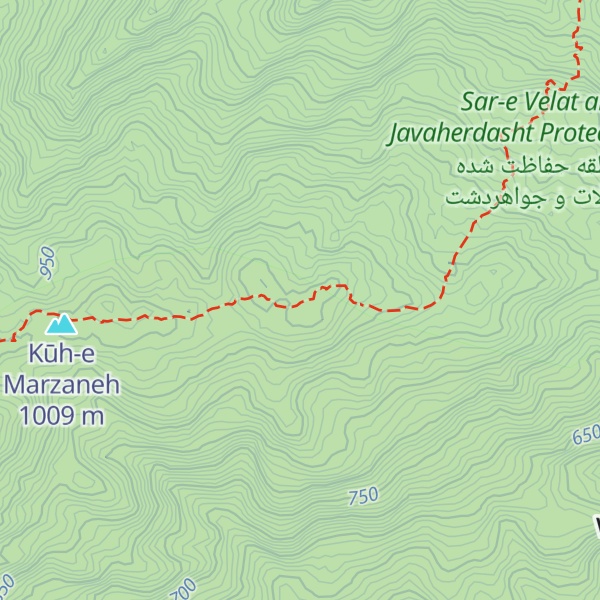 Map of Kūh-e Bīḩāl