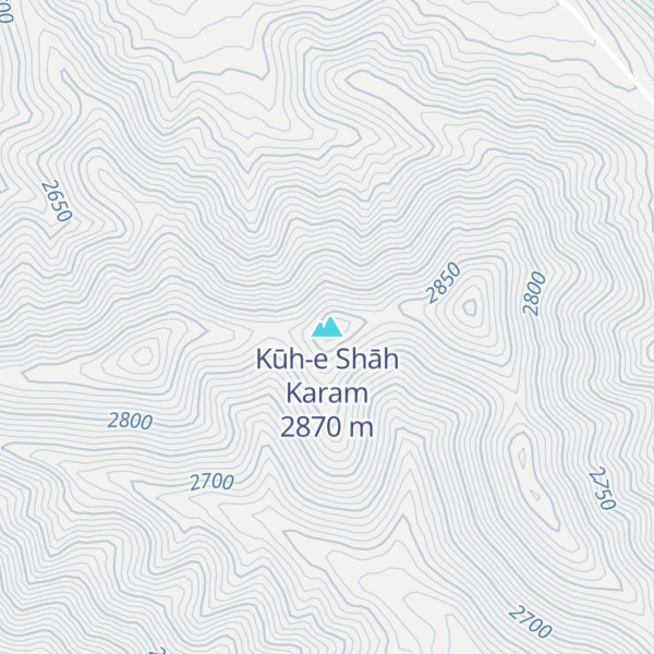 Map of Kūh-e Shāh Karam