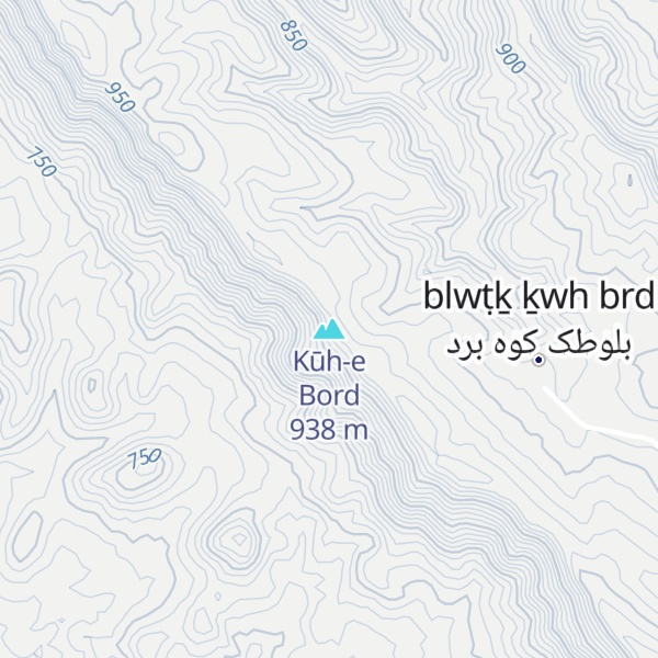 Map of Kūh-e Bord