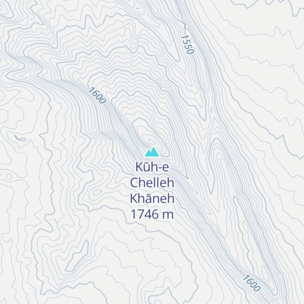 Map of Kūh-e Chelleh Khāneh